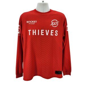 100 Thieves Mens Large Jersey Esports Red No. 20 Gaming Pullover Long Sleeve